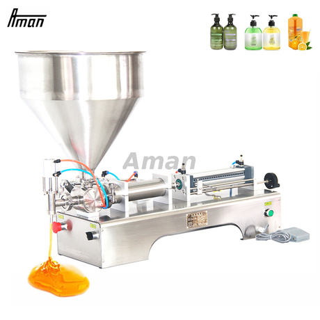 Semi Automatic Honey Shampoo Nail Plastic Bottle Liquid Packing And Filling Machine